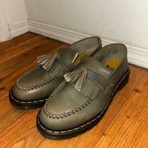 Dr. Martens Tassel Loafers in Khaki Green, Size 8 USM